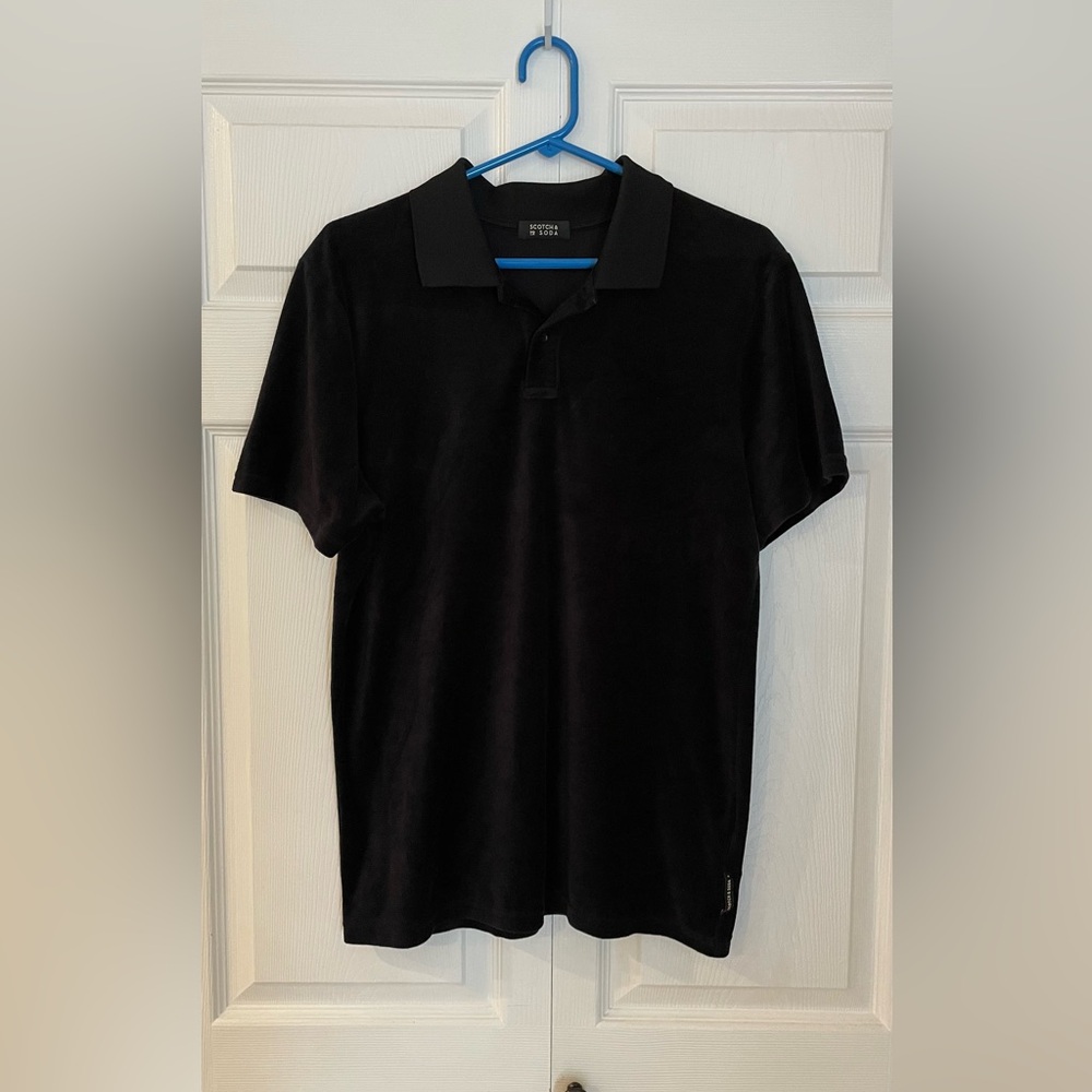 Scotch & Soda Black Men's Polo Shirt